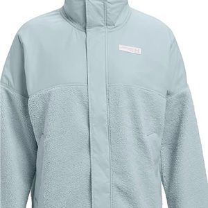 NWT Women’s Under Armour Mission Boucle Jacket.  Breaker Blue/Halo Gray Size